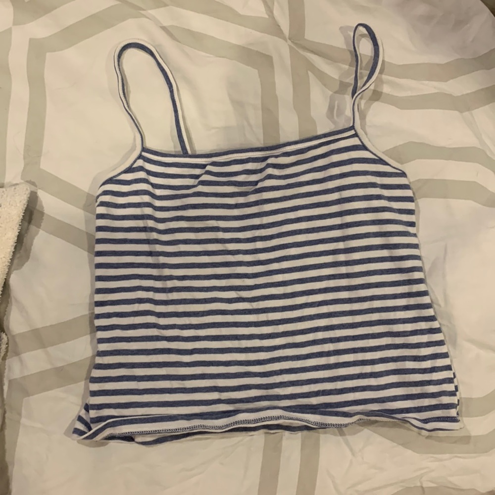 Brandy Melville stripped spaghetti strapped tank top
